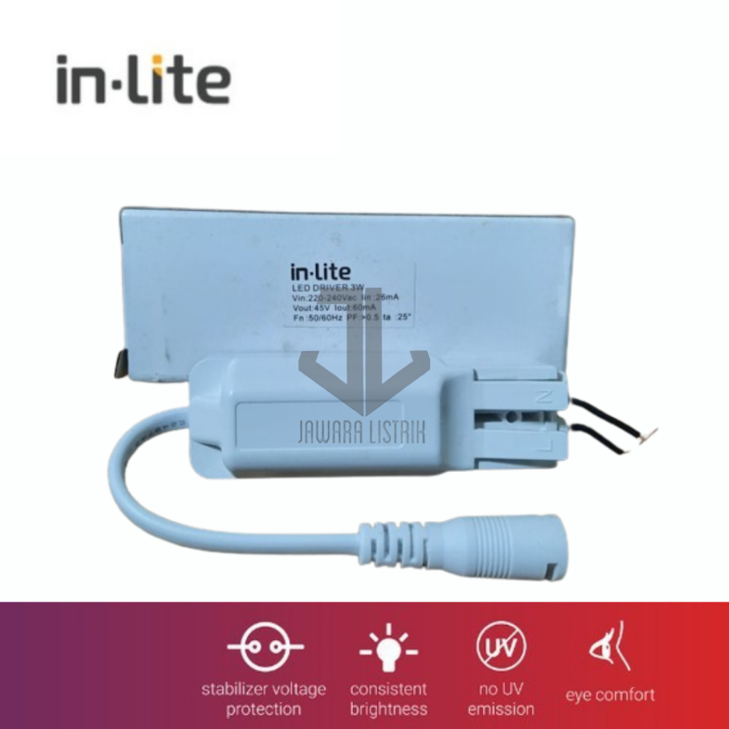 IN-LITE INLITE TRAFO DRIVER PANEL LIGHT DOWNLIGHT 3W INDP-3