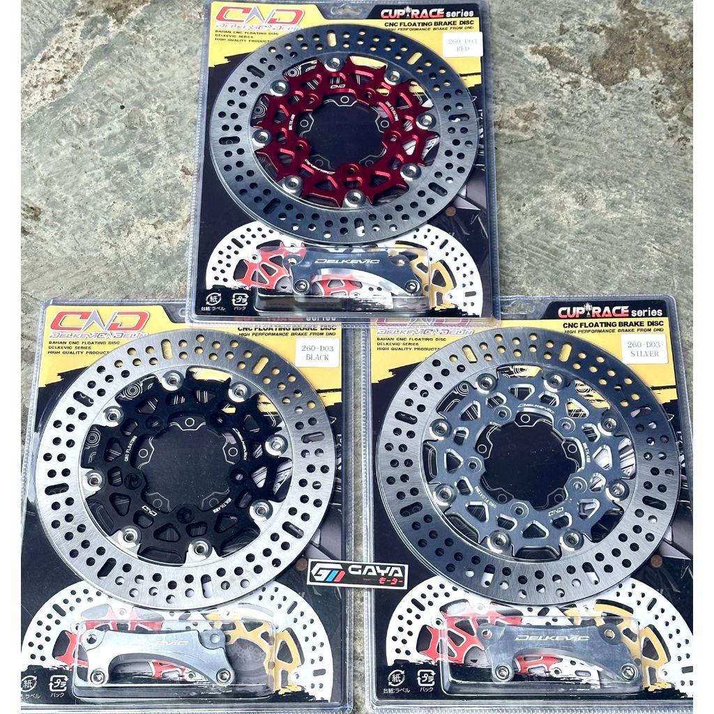 Piringan Cakram Disc CND Delkevic Vario150 LED ESP Lubang 5 260mm Disc Brake CNC Floting Stanless Va