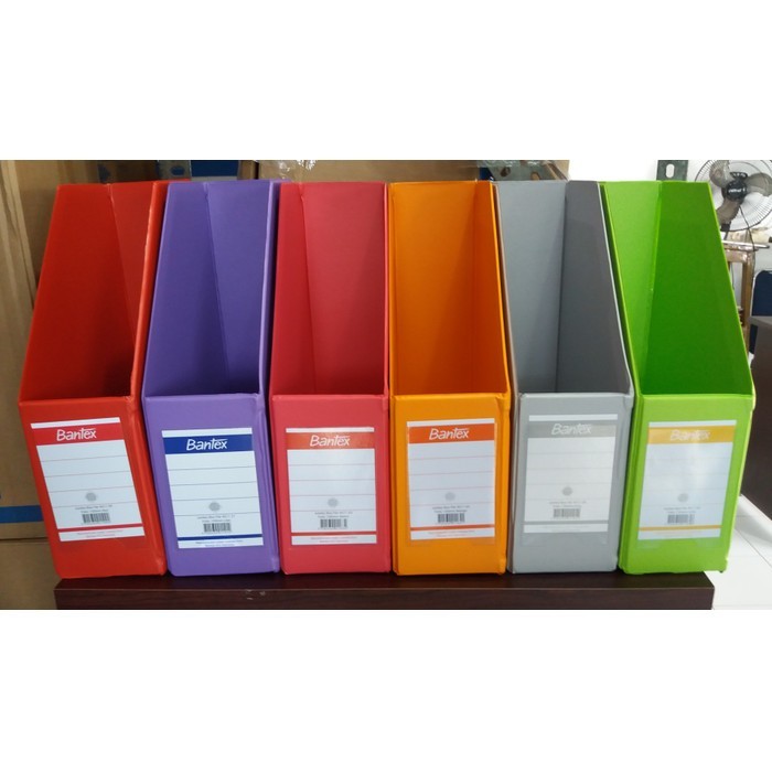 

Bantex Magazine File F4/Folio (Box File) 10cm - 4011 warna-warni