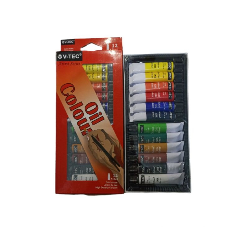 

V-tec Artist Series Oil colour set 12×12ml / Cat minyak vtec set 12 / VT-1386