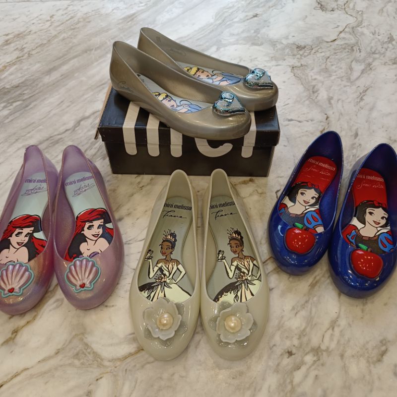 MEL Sweet Love Disney Princess Jelly Shoes 31 32 33 34 Ariel Tiana Snow White Cinderella