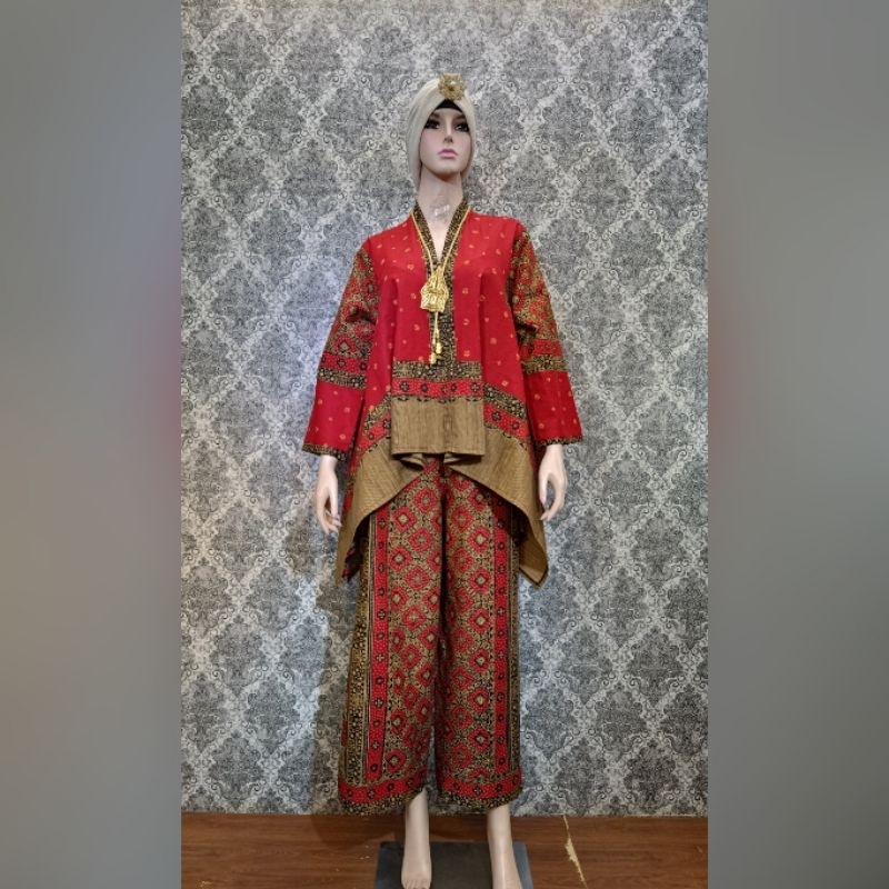 Set Celana Batik Jupri Wanita | Stelan Atasan Celana Kulot Ayumi Katun Jupri Lokal