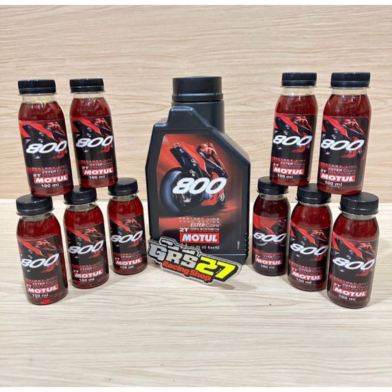 OLI SAMPING MOTUL 800 ROAD RACING 2TAK KEMASAN 100ML