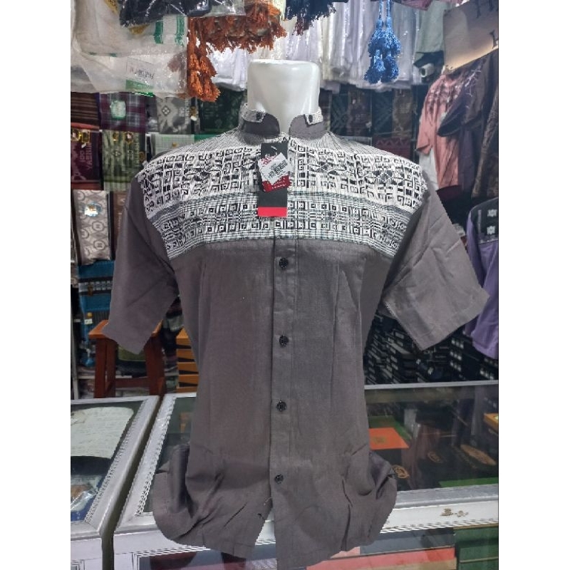 BAJU KOKO AL BAGUS ALBAGUS SONGKET LENGAN PANJANG PENDEK
