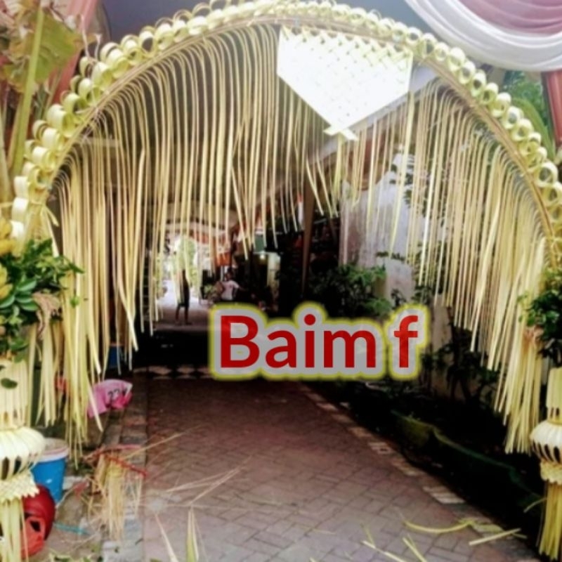 JANUR TUWUHAN( pakai pisang raja)/ DEKORASI ACARA ADAT