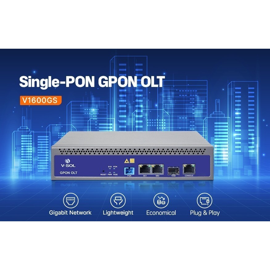 OLT GPON VSOL V1600GS Single GPON OLT VSOL V1600GS Single PON VSOL