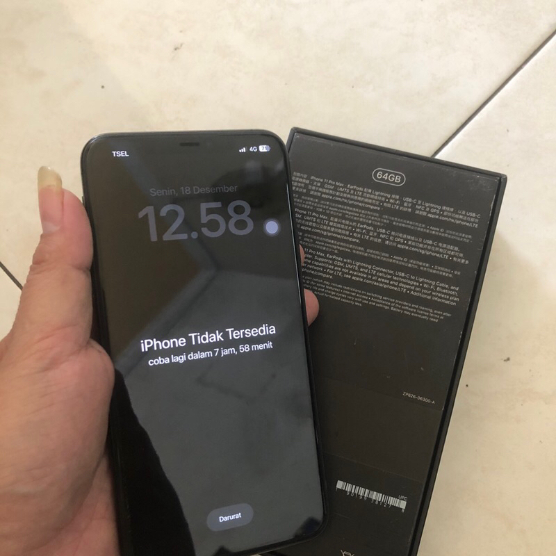 iphone  11 promax 64gb lupa sandi dan icloud