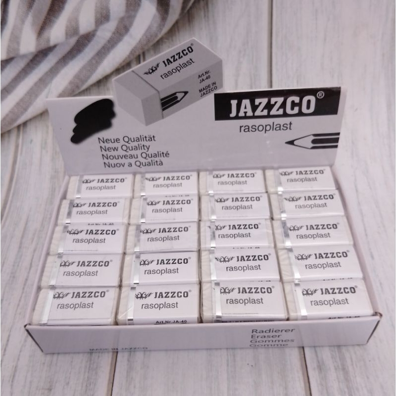 

PENGHAPUS JAZZCO JA-40 WARNA PUTIH 1 PAK ISI 40PC
