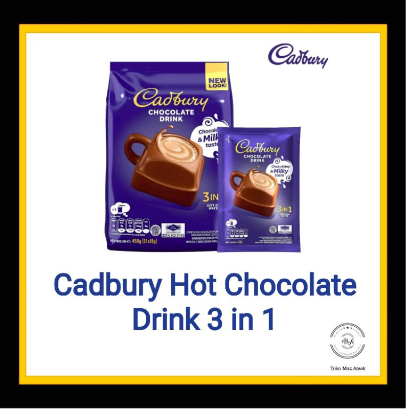 

Cadbury Hot Drink Chocolate ecer persachet 30gr