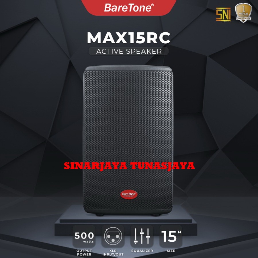 SPEAKER AKTIF BARETONE MAX15RC 1000 WATT PER SET FREE