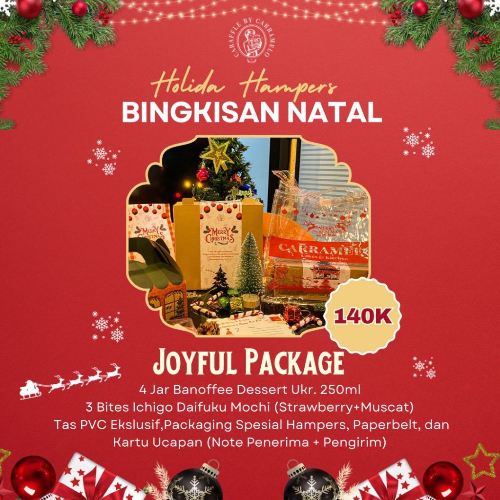 

Hampers Natal - Joyful Package (Banoffe Dessert,Ichigo Daifuku Mochi)