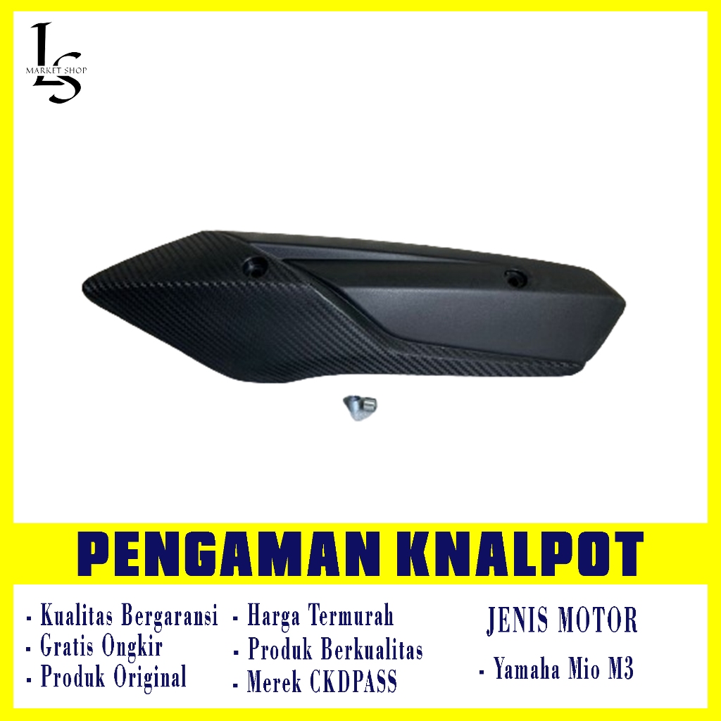 LSMARKETSHOP - Cover Knalpot Mio M3 Cover Kenalpot Mio M3 Tutup Tameng Knalpot Penutup Knalpot Penah