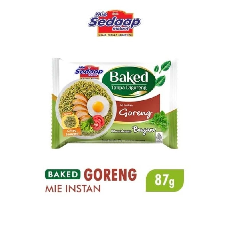 

Mie Sedaap Mie Instan Baked Goreng Kemasan isi 87 gram