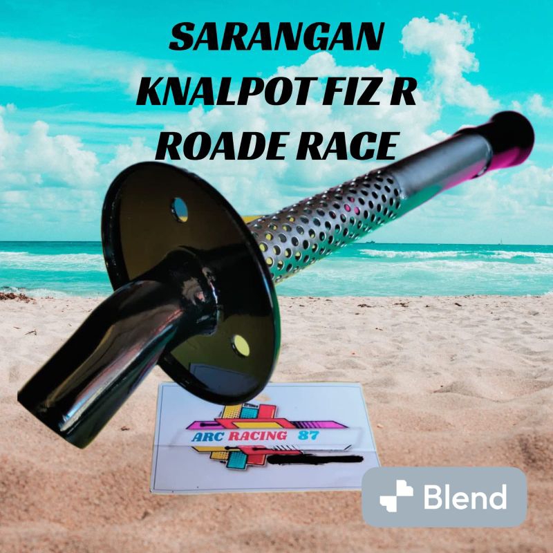 SARANGAN KNALPOT FIZ R ROAD RACE HITAM.