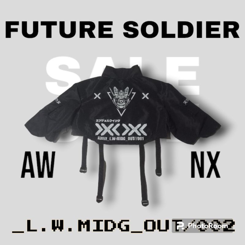 AWNX_CROP TOP JACKET HOODIE OUTER FUTURISTIC TECHWEAR CYBERPUNK_Future Soldier/CFS-01