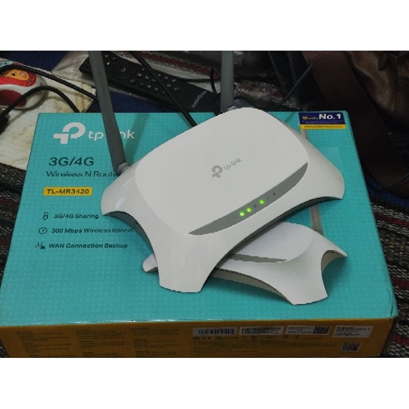 Modem Router Wifi TP Link MR3420 V5.0 bukan OpenWrt DDWRT tplink