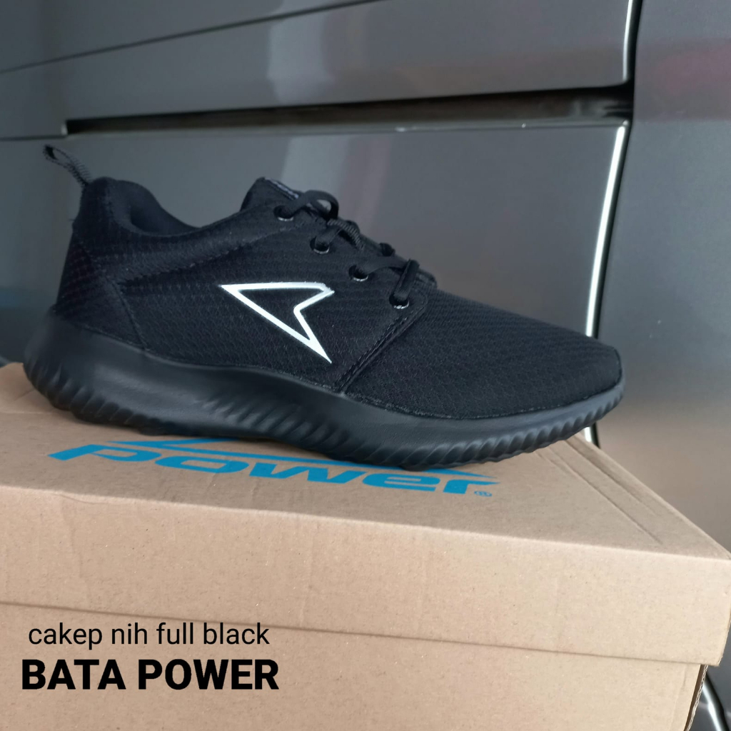 Bata Sepatu Sekolah Power Hitam