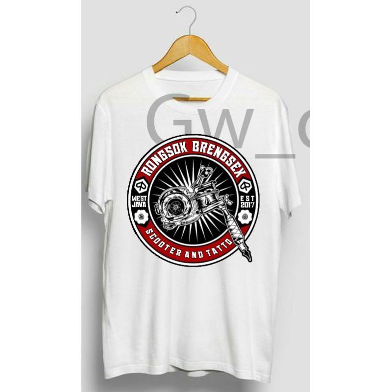 Kaos vespa Rongsok Brengsex scooter and Tattoo / kaos vespa sampah / vespa extreme / vespa Piaggio /
