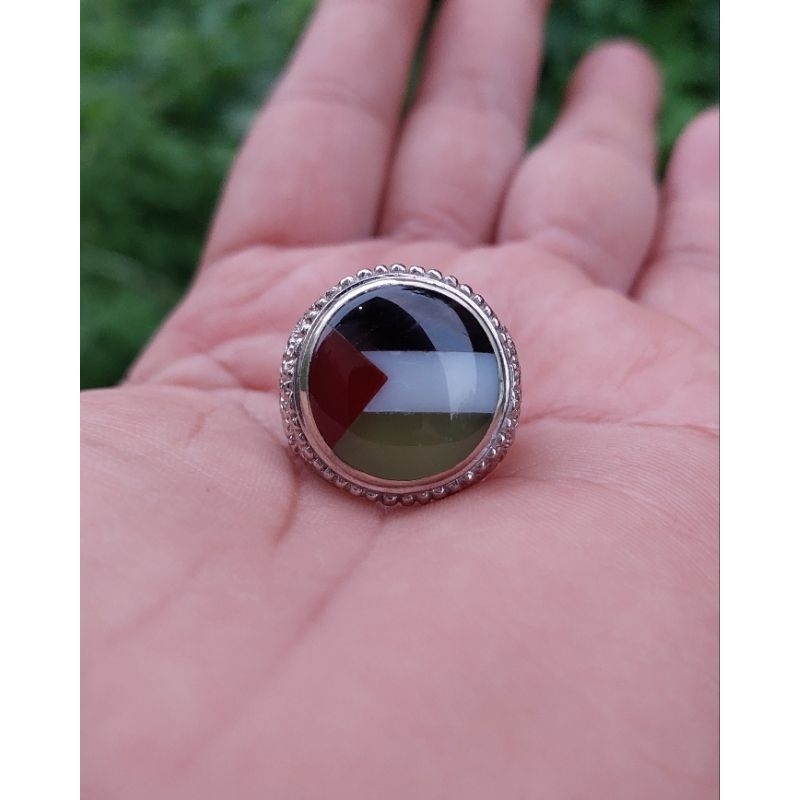 Batu akik palestina asli bahan dari batu