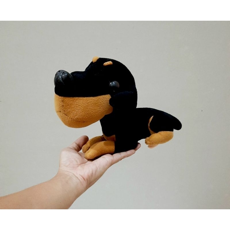 Boneka Bolt Anjing Hitam Cute Size 25 Cm/ Boneka Anjing