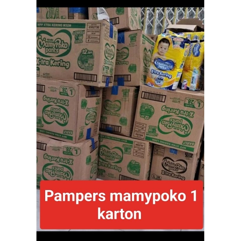 PAMPERS MAMYPOKO 1 KARTON UKURAN S - M - L