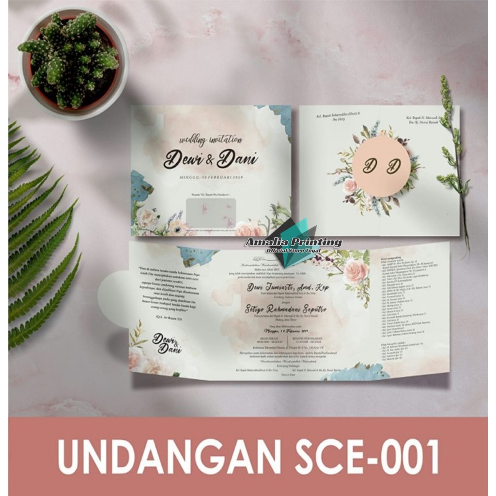 Undangan Pernikahan Simple, Elegan, Murah, Unik, Aesthetic, Rustic, Mewah – Undangan Seri Griya