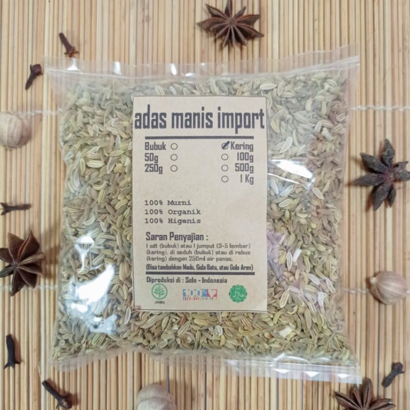 

ADAS MANIS IMPORT KERING 50 GRAM - JSR - PREMIUM QUALITY