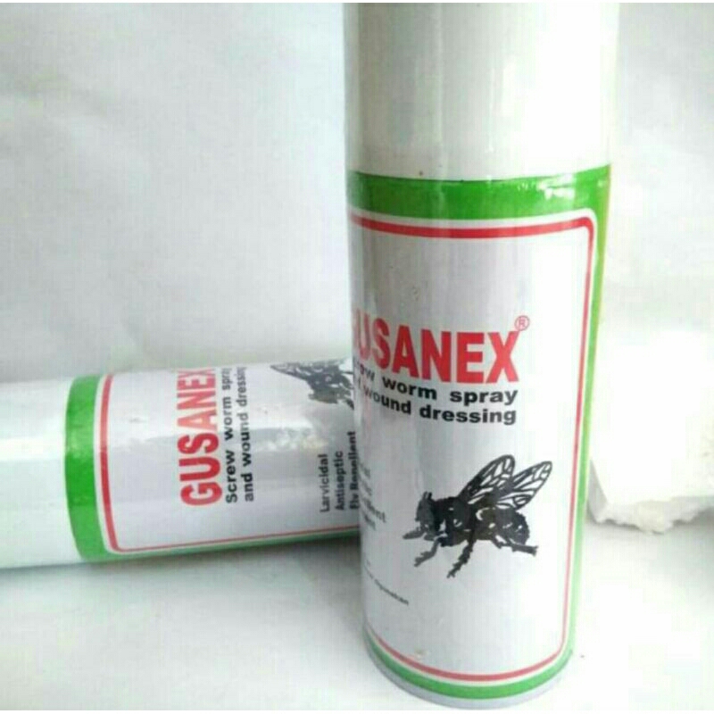 GUSANEX SPRAY - Obat Antibiotik Semprot Luka Luar Anti Parasit & Lalat PMK LSD