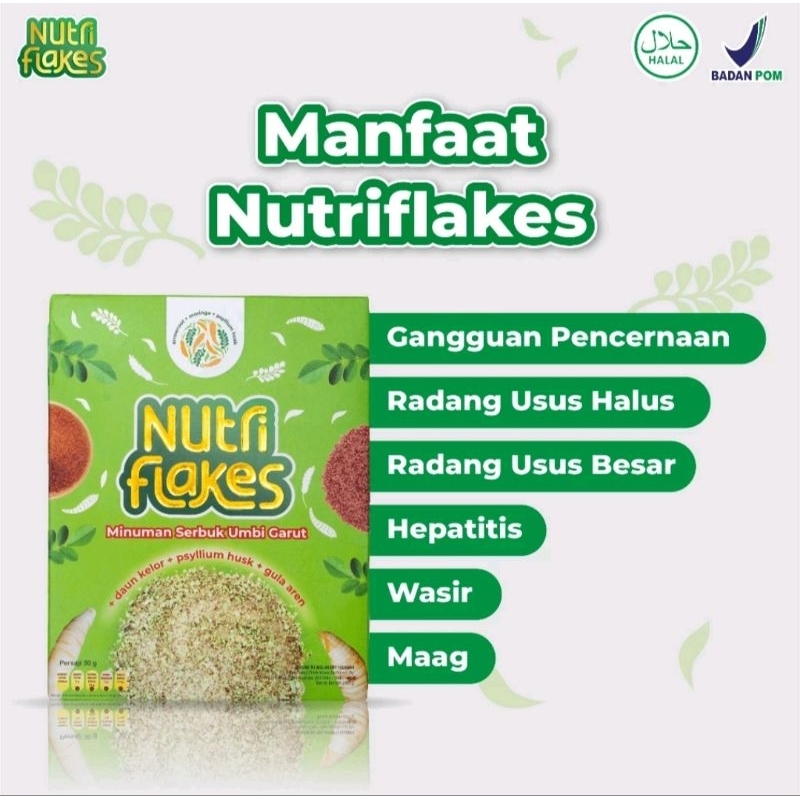 

NUTRIIFLAKES - Sereal bernutrisi makanan untuk derita asam lambung juga maag