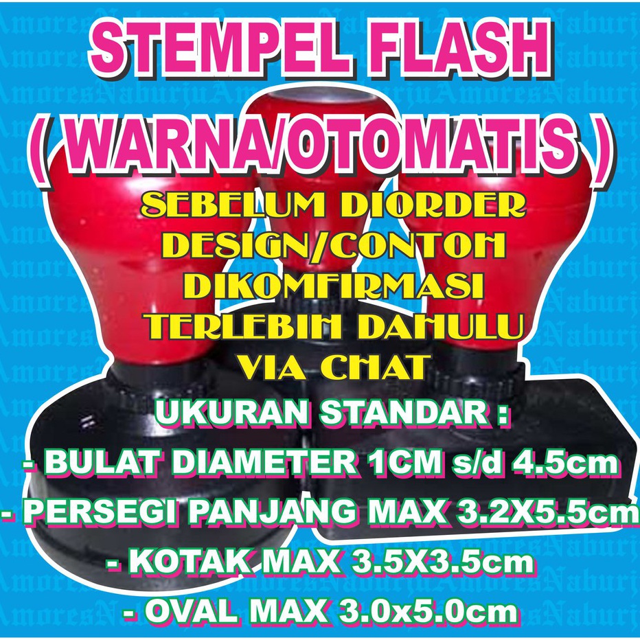 

Best Produk STEMPEL FLASH WARNAOTOMATIS 1 WARNA