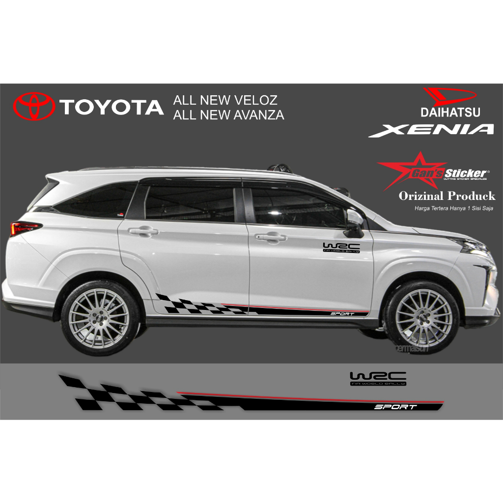 STICKER SAMPING ALL NEW TOYOTA AVANZA ALL NEW VELOZ 2022 VELOZ 2023 ALL NEW SENIA 2022 MITSUBISHI