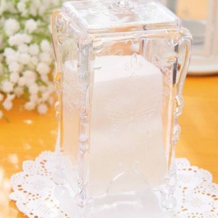 MODEL BFA126 Tempat Kapas WajahRak Mini Kapas WajahRak Kapas AkrilikRak Kosmetik Kapas Wajah