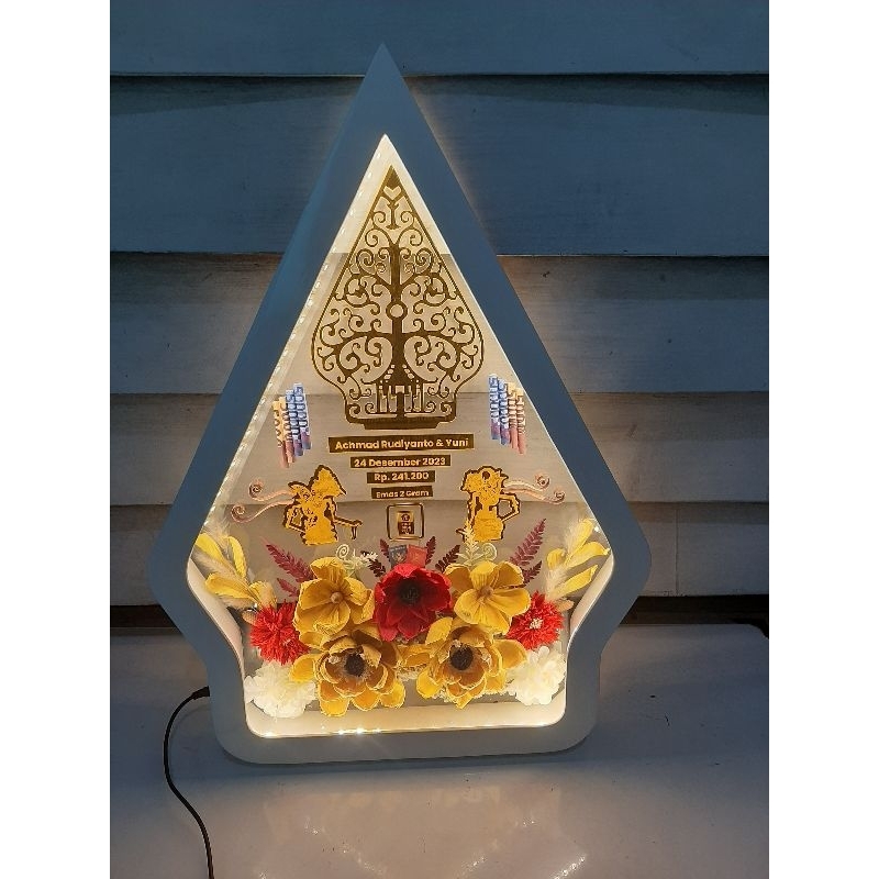 mahar transparan wayang mewah modern
