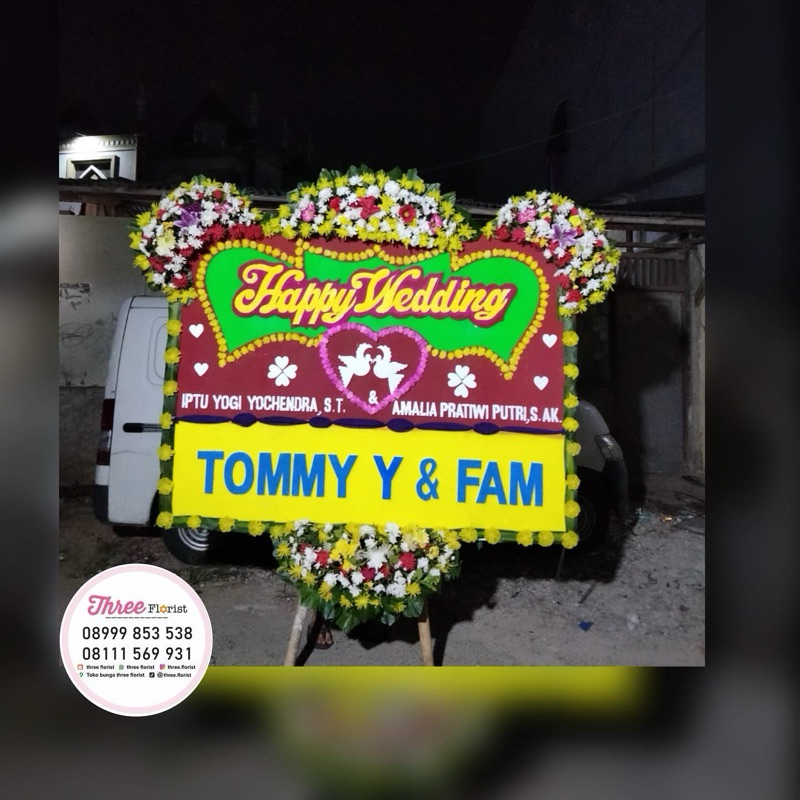 bunga papan bunga papan wedding jakarta pusat / bunga papan ucapan wedding / bupan