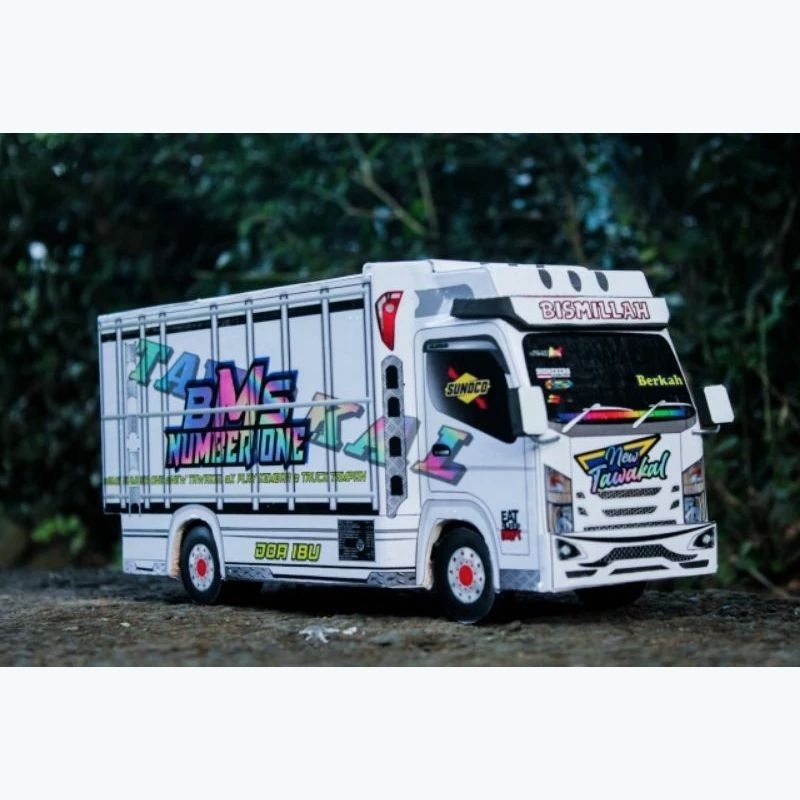 TRUK OLENG MURAH MINIATUR TRUK RODA KAYU