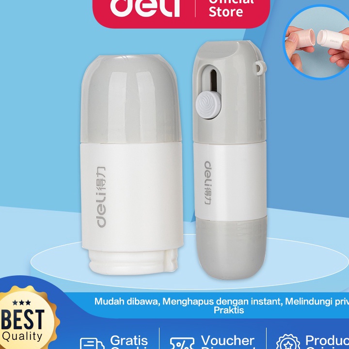 

Harga Promo Deli Roller Stamp Stempel Pelindung Data 2 in 1 Dengan Cutter Penghapus Nama Alamat Resi JQ12X