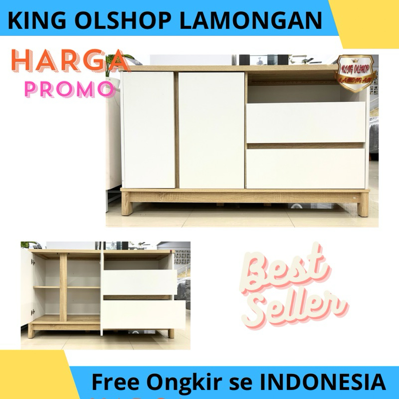 Bufet Lyra  Sideboard 150 / Lemari Minimalist [LAMONGAN]