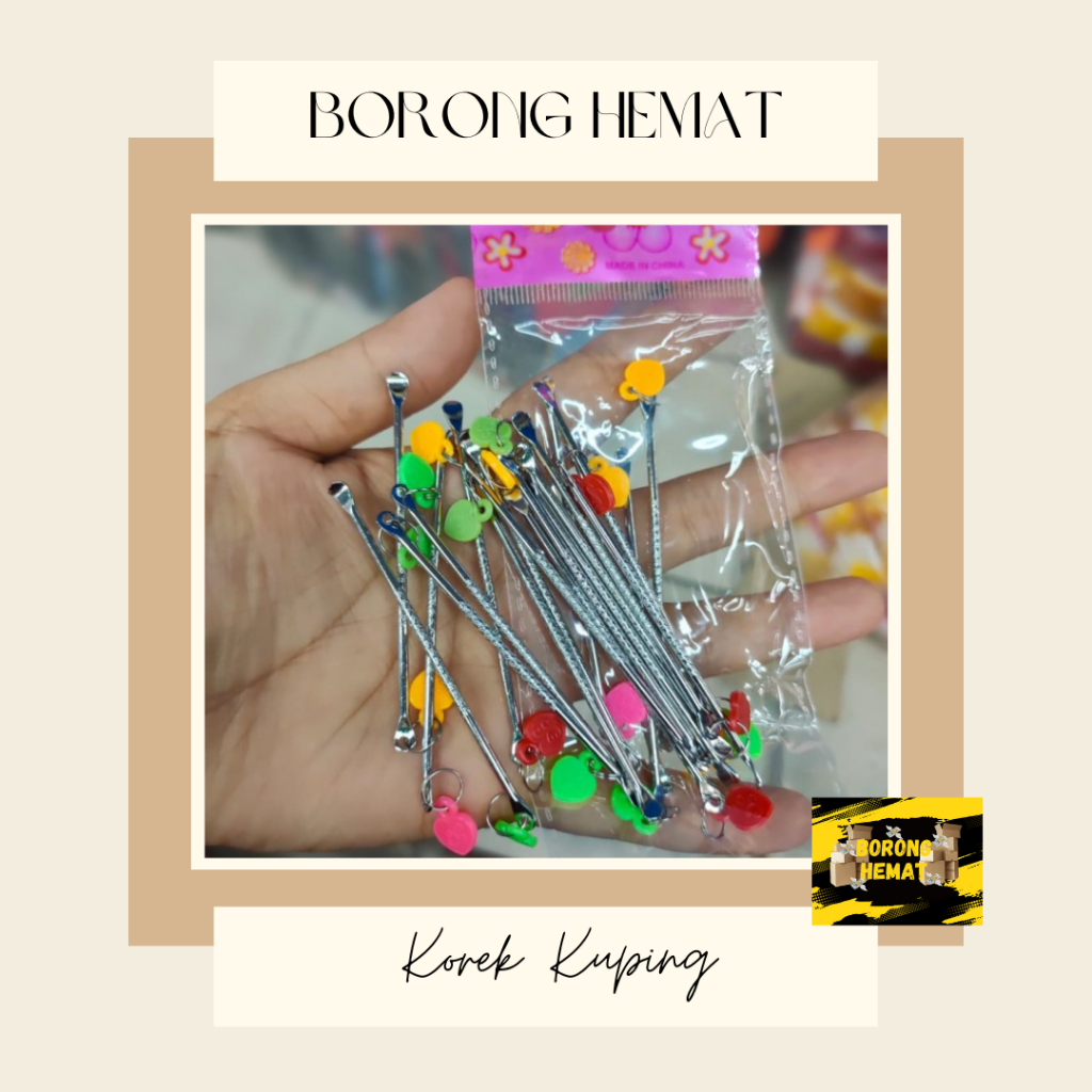 KOREK KUPING BESI KOREK KUPING REUSABLE PEMBERSIH KUPING TELINGA