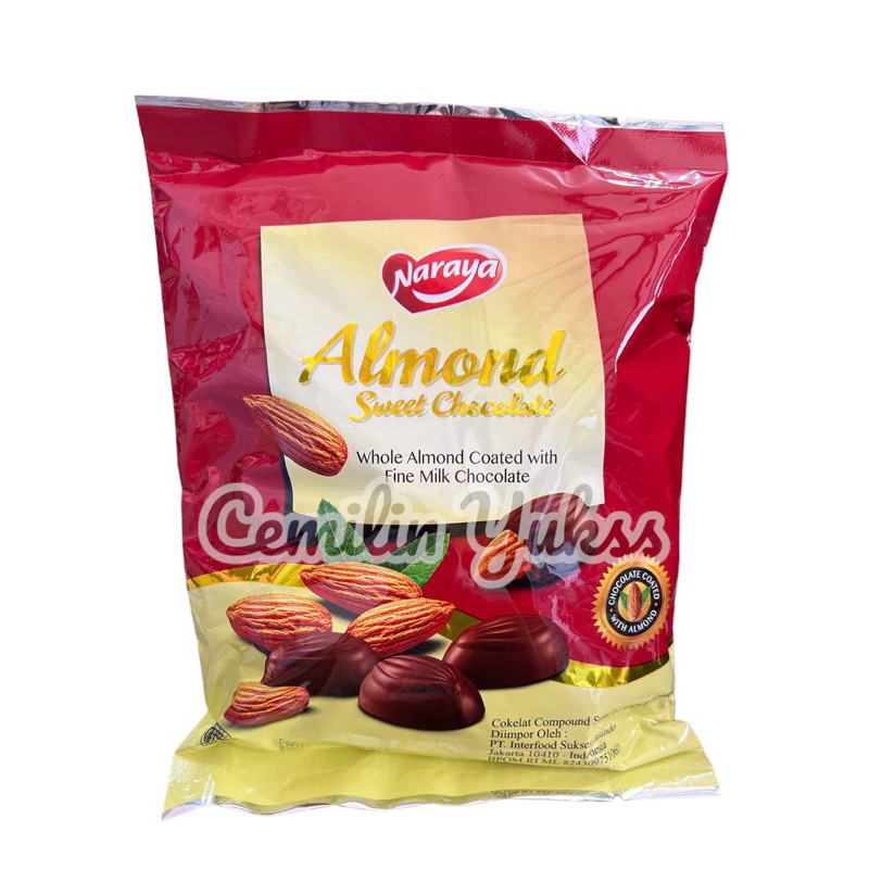 

Naraya Almond Sweet Chocolate 250gr Whole Almond Coated With Fine Milk Chocolate