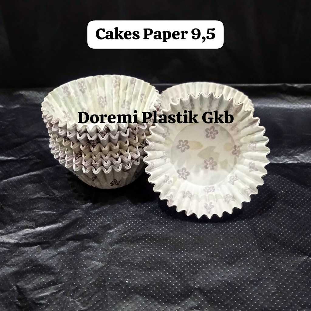 [Isi 100] Paper Cup Cake Case 9.5” MOTIF Diameter Alas 4.3 cm / Cupcake Case 9,5 / Kertas Cup Cake M