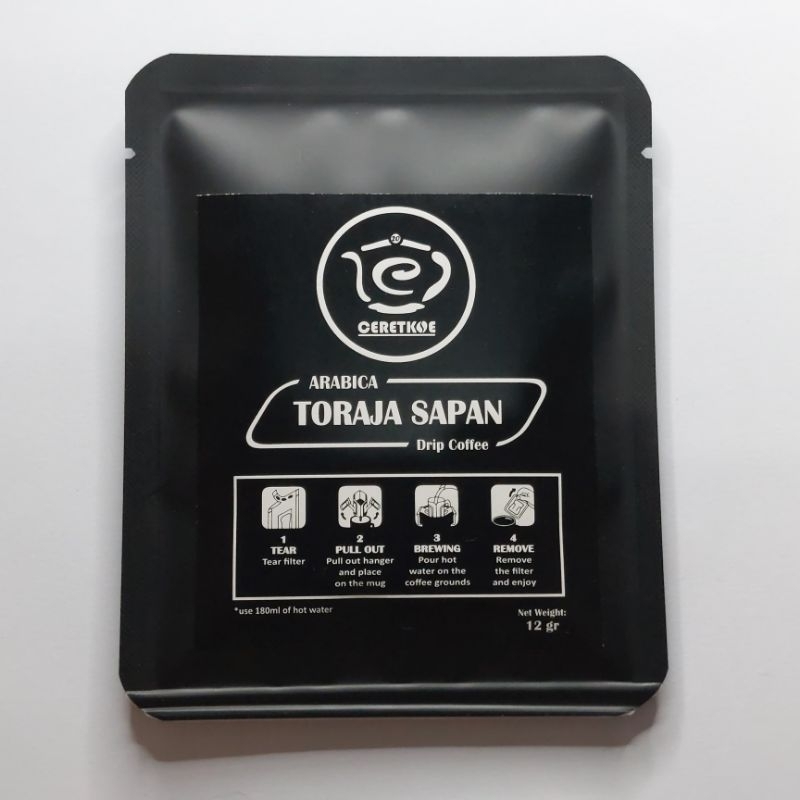 

Kopi Bubuk Arabika Kemasan Drip 12gr