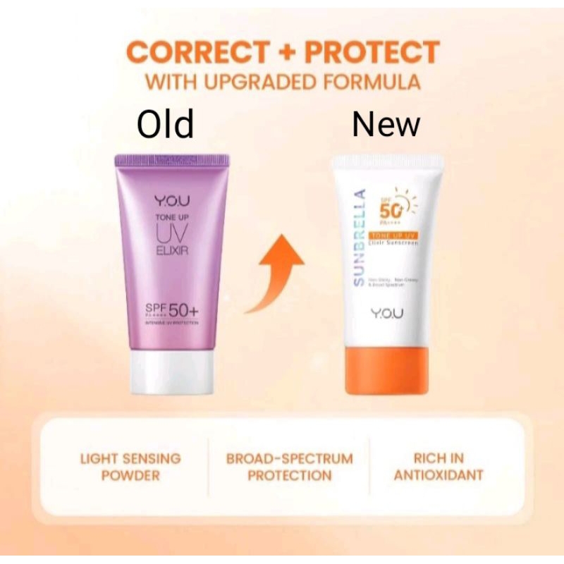 Y.O.U tone up uv elixir 40ml