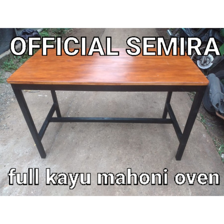 kayu mahoni oven/meja makan/meja kantor/meja tamu/meja gaming/meja murah/meja belajar/meja indsutria