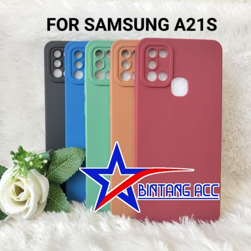 Softcase Macaron Pro camera A21s Candy Full Color 3D Slikon Tpu Case