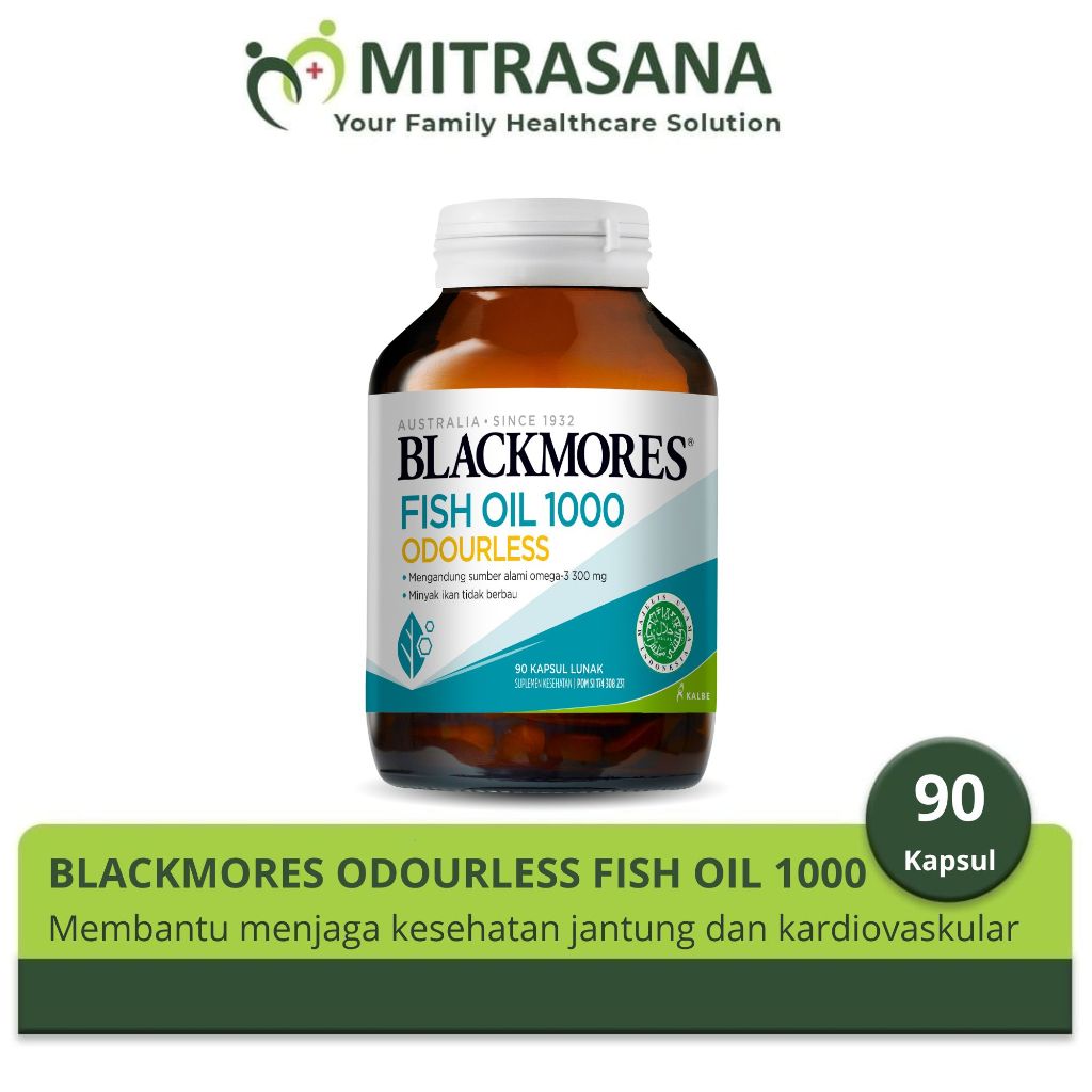 Blackmores Odourless Fish Oil 1000 90 Kapsul