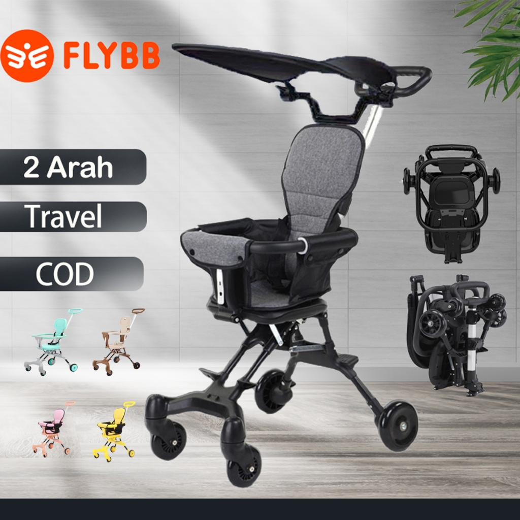 YAHAA Magic stroler bayi lipat travelling sepeda bayi stroller duduk kereta dorong troli bayi sepeda anak 1 tahun to 5 tahun