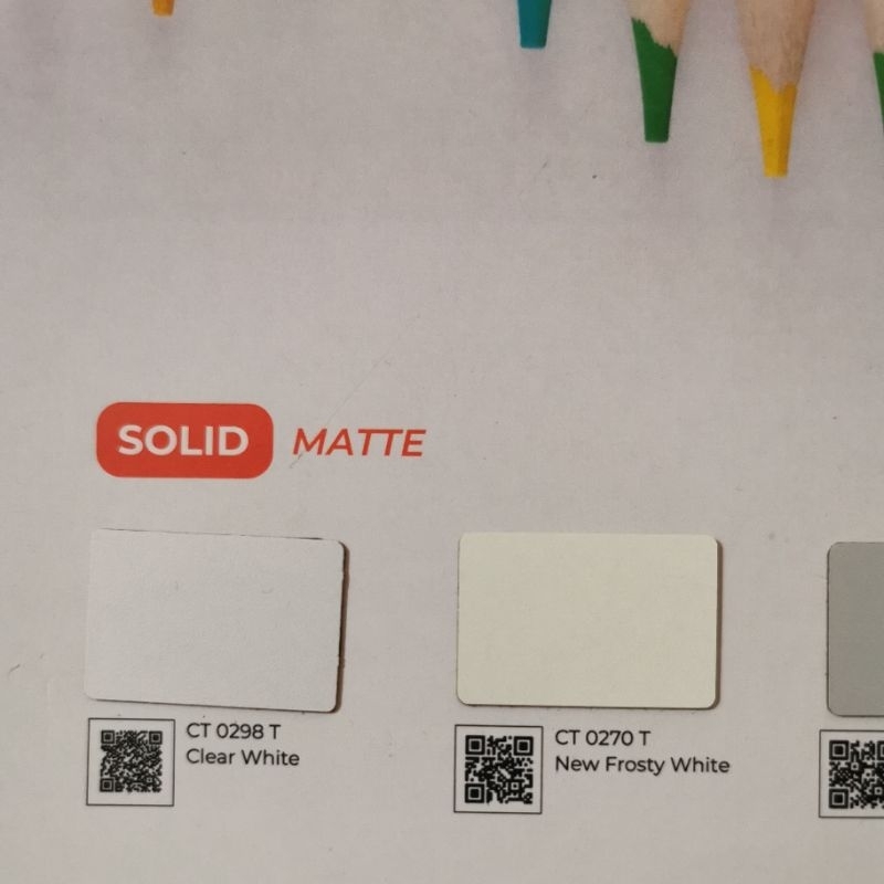 HPL carta putih solid CT 0298 T/F/G CT0270T