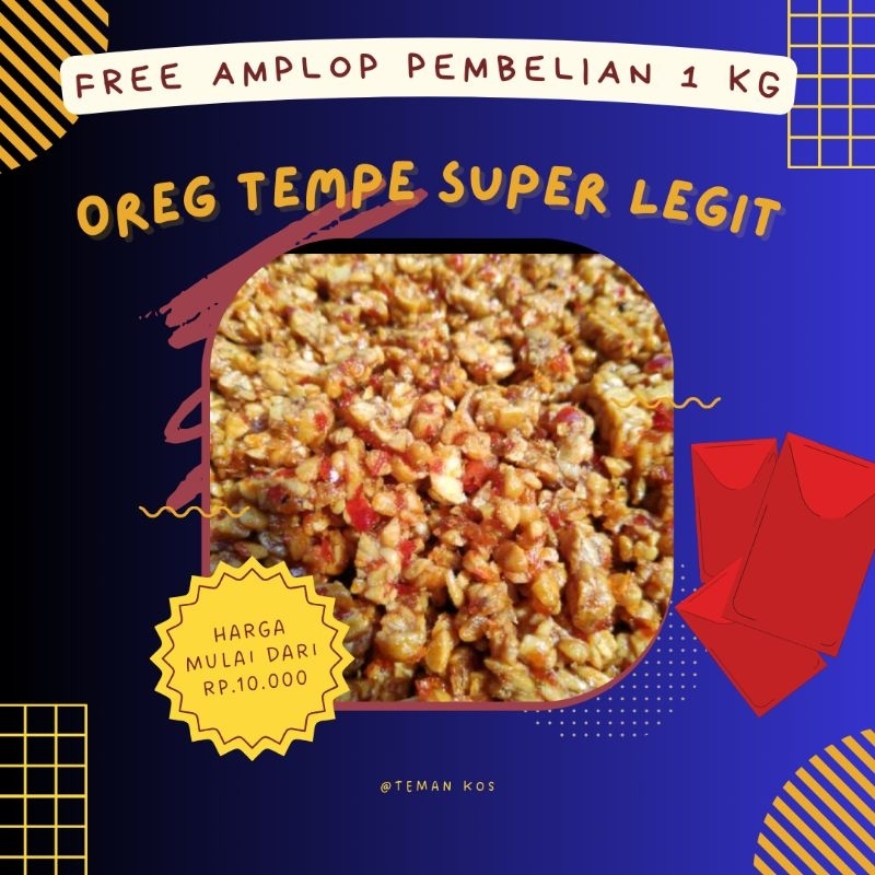 

OREG TEMPE BASAH,LEGIT MURAH,TEMAN KOS,EKONOMIS PRAKTIS,enak.