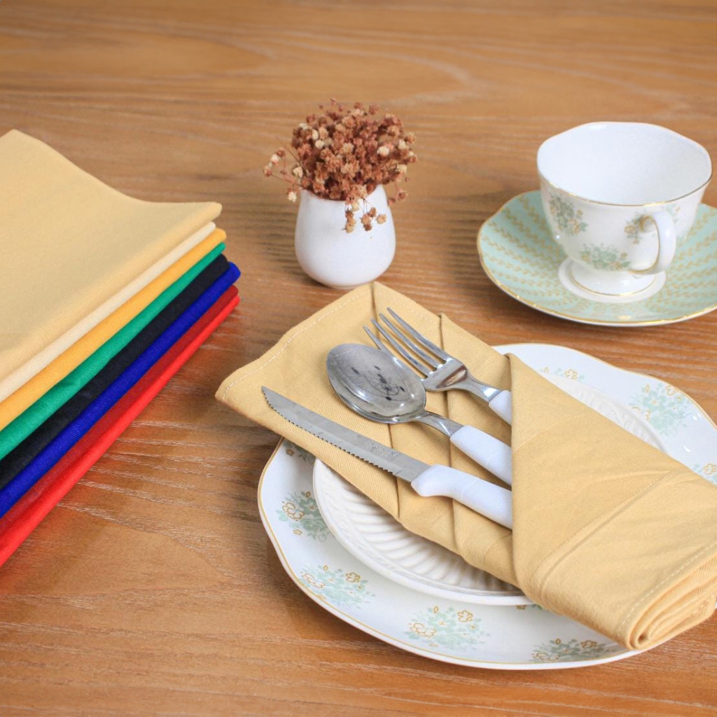 Serbet Makan Napkin Damask Warna