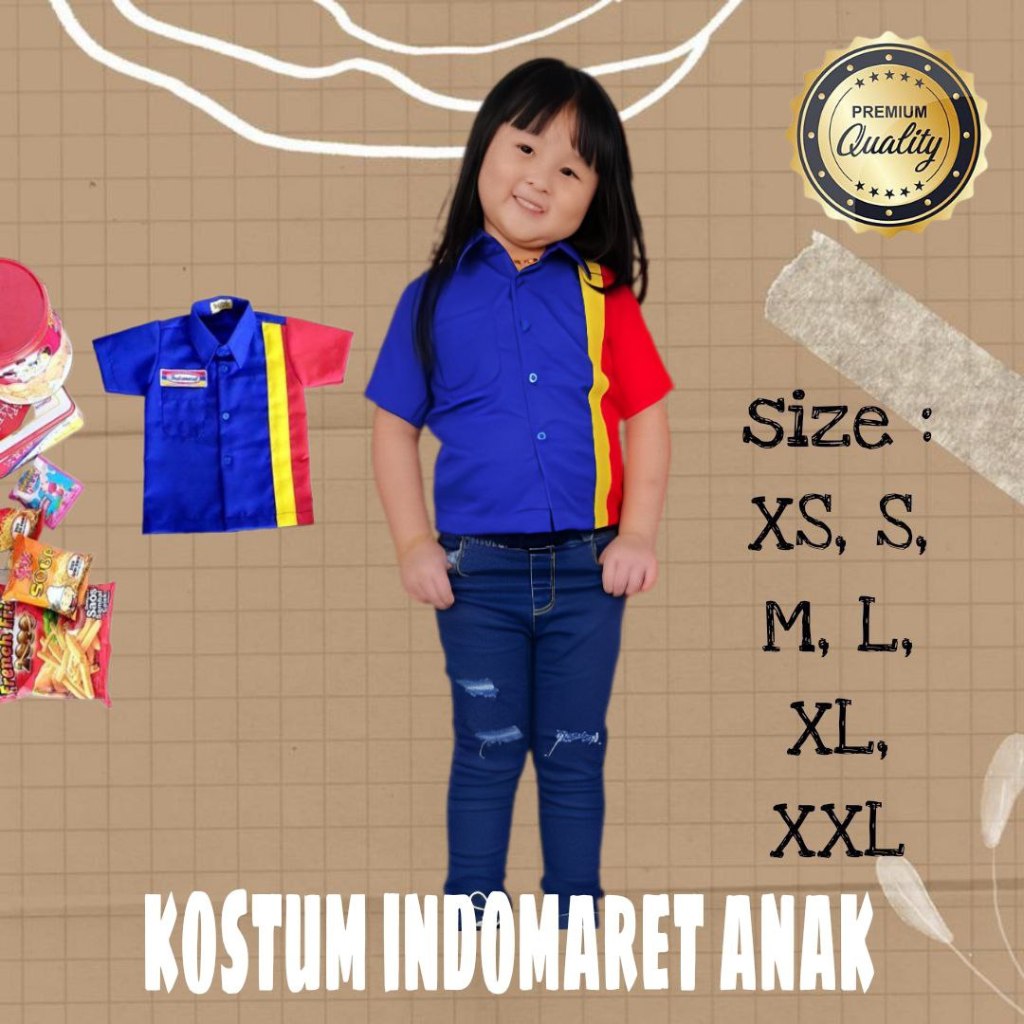 BAJU INDOMARET ANAK/KOSTUM PROFESI ANAK